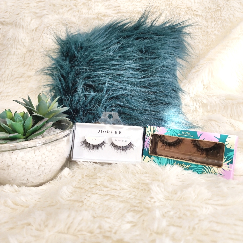 Set Of 2 Faux Lashes * NWT * Morphe & Tarte W/ Adhesive *